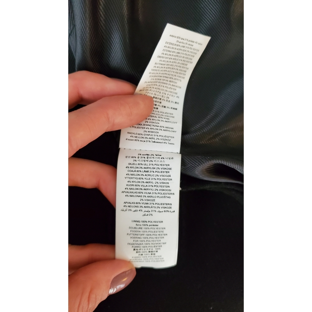 Michael Kors black coat size 2 - Picture 5 of 5